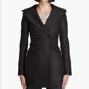 Mackage Alice Wool and Leather Grey Coat XS